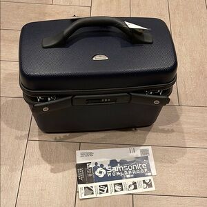 Samsonite 7000 Series Personal Carry-On Case, Midnight Blue, Vintage 90s